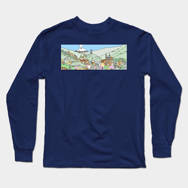 Quito Long Sleeve T-Shirt by RebecaZum